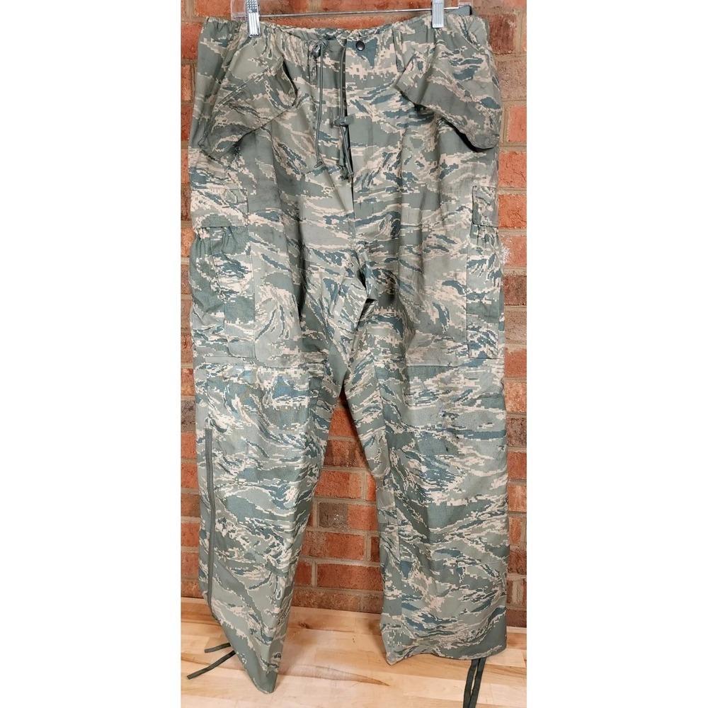 US Military Pants Green Camo Size Large All Purpose Environmental Tiger Stripe‎